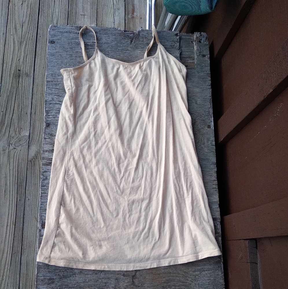 Simple cream tank top